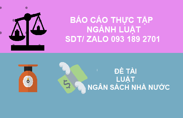 Đề tài luật ngân sách nhà nước - Báo cáo thực tập ngành luật điểm cao Đề tài luật ngân sách nhà nước - Báo cáo thực tập ngành luật điểm cao