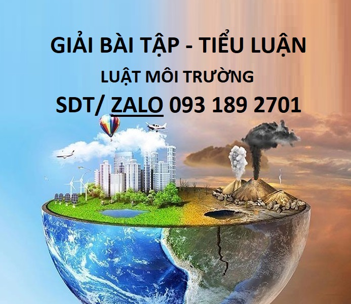 bài tập tự luận môn luật môi trường