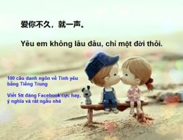 +100 câu danh ngôn về tình yêu bằng tiếng Trung 2021 - Viết stt cực ngầu